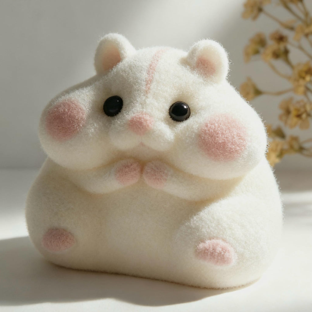 Handmade Taba Squishy Hamster Toy, Cute Squishy Stress Relief Fidget Toy