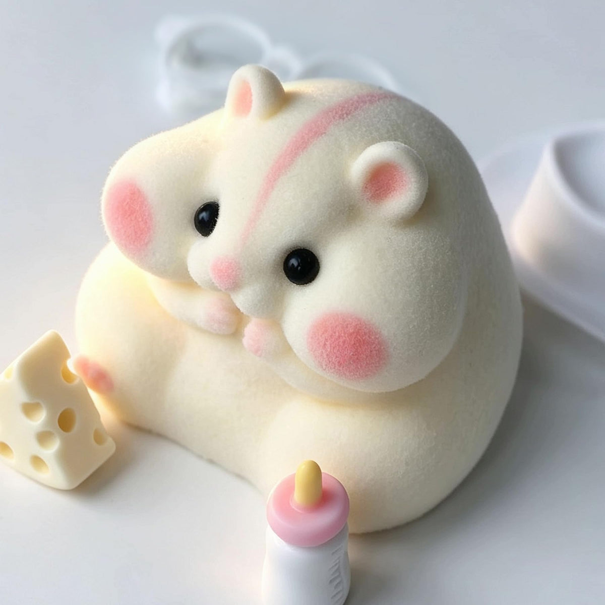 Handmade Taba Squishy Hamster Toy, Cute Squishy Stress Relief Fidget Toy