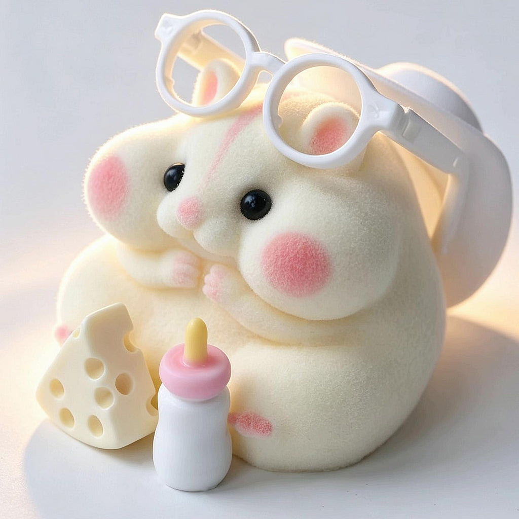 Handmade Taba Squishy Hamster Toy, Cute Squishy Stress Relief Fidget Toy