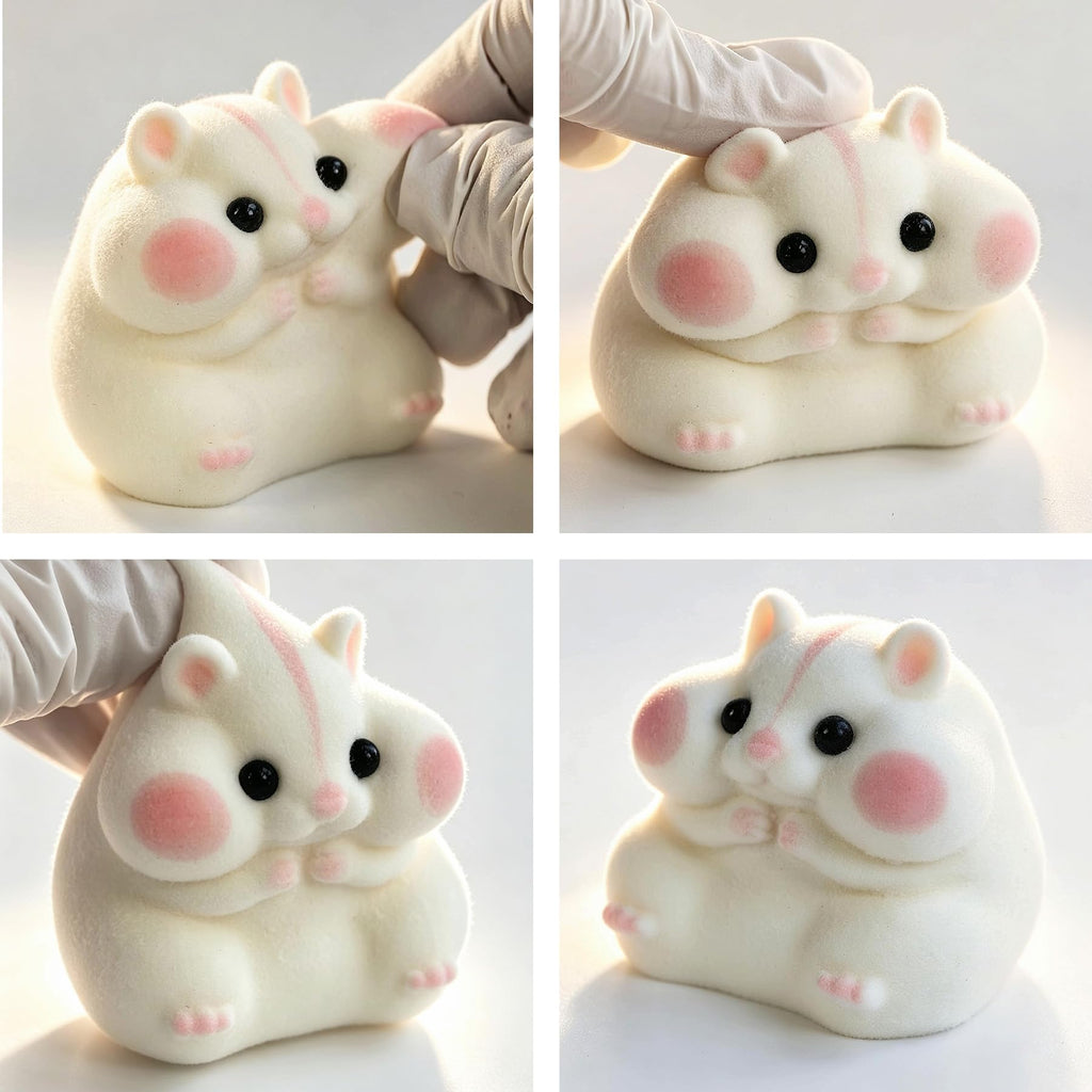 Handmade Taba Squishy Hamster Toy, Cute Squishy Stress Relief Fidget Toy