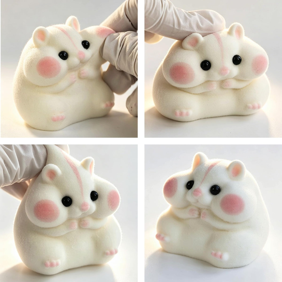 Handmade Taba Squishy Hamster Toy, Cute Squishy Stress Relief Fidget Toy