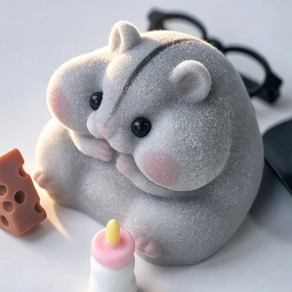 Handmade Taba Squishy Hamster Toy, Cute Squishy Stress Relief Fidget Toy