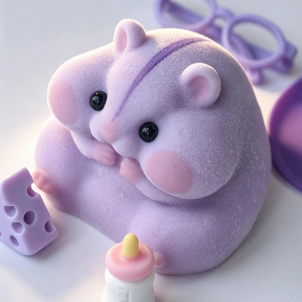 Handmade Taba Squishy Hamster Toy, Cute Squishy Stress Relief Fidget Toy