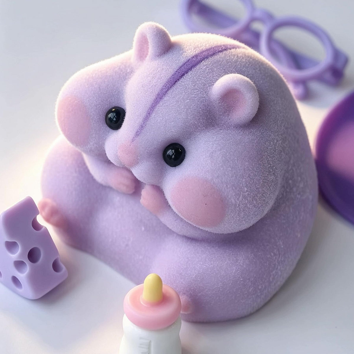 Handmade Taba Squishy Hamster Toy, Cute Squishy Stress Relief Fidget Toy