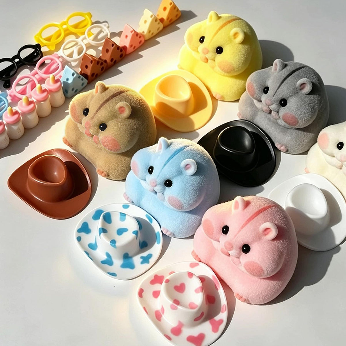 Handmade Taba Squishy Hamster Toy, Cute Squishy Stress Relief Fidget Toy