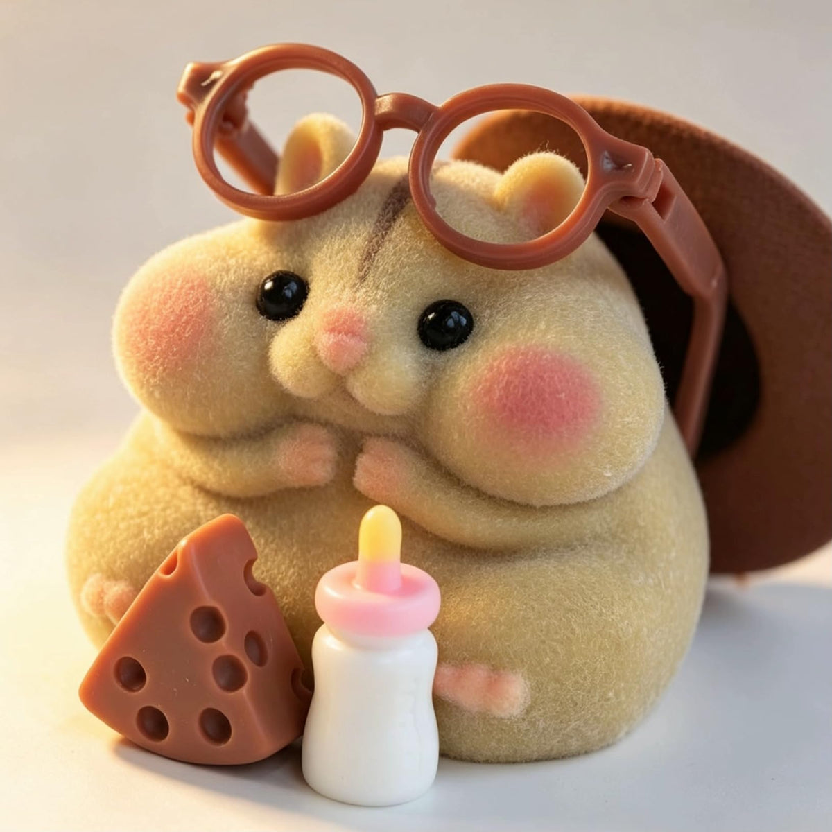 Handmade Taba Squishy Hamster Toy, Cute Squishy Stress Relief Fidget Toy