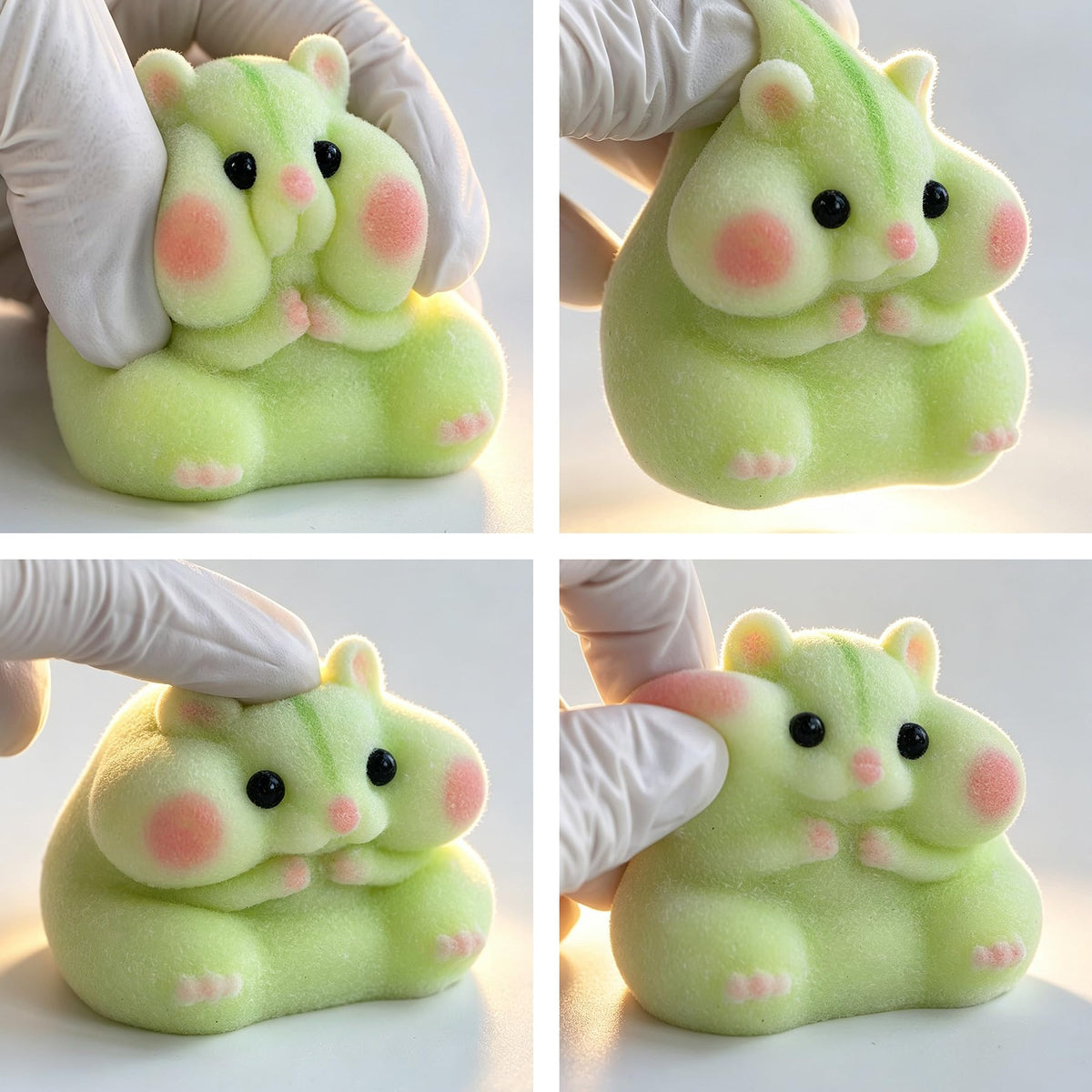 Handmade Taba Squishy Hamster Toy, Cute Squishy Stress Relief Fidget Toy