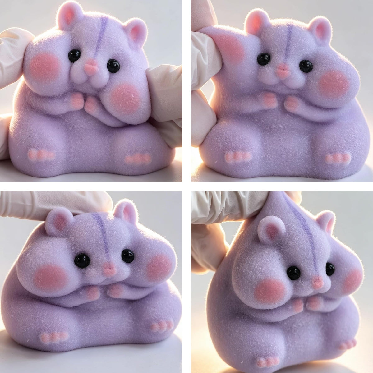 Handmade Taba Squishy Hamster Toy, Cute Squishy Stress Relief Fidget Toy