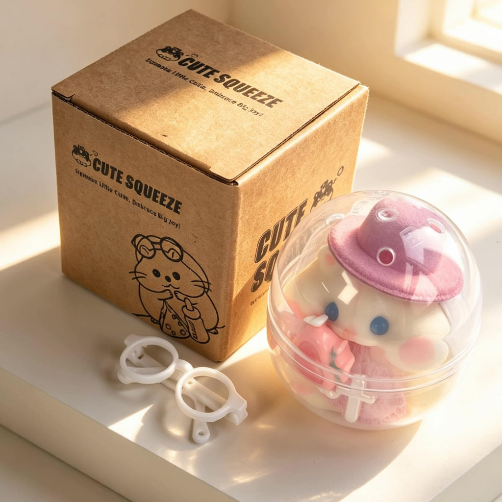 Handmade Taba Squishy Hamster Toy, Cute Squishy Stress Relief Fidget Toy