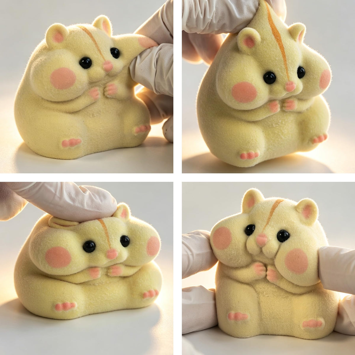 Handmade Taba Squishy Hamster Toy, Cute Squishy Stress Relief Fidget Toy