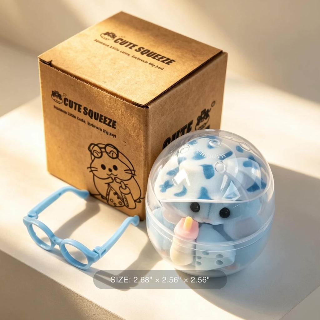 Handmade Taba Squishy Hamster Toy, Cute Squishy Stress Relief Fidget Toy