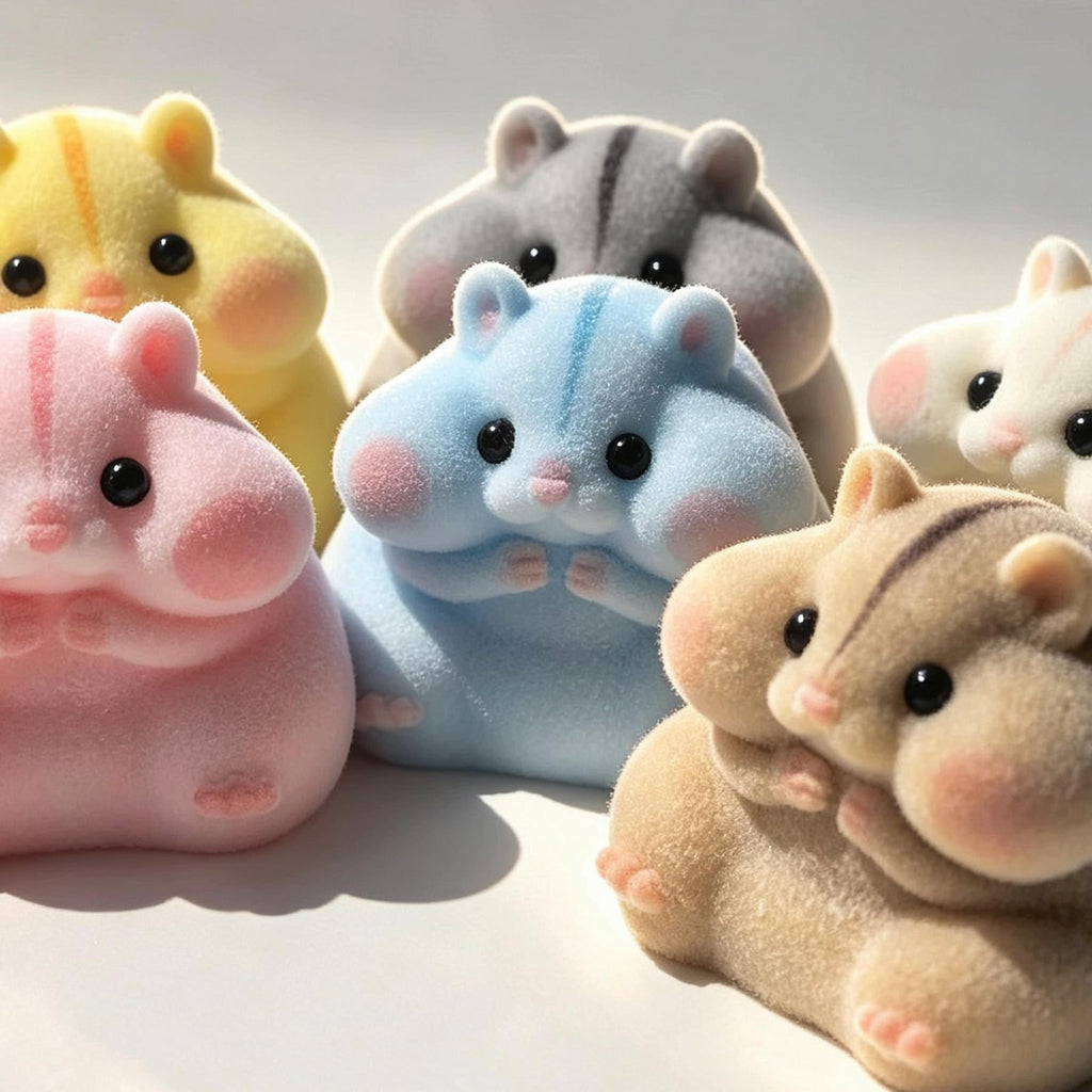 Handmade Taba Squishy Hamster Toy, Cute Squishy Stress Relief Fidget Toy