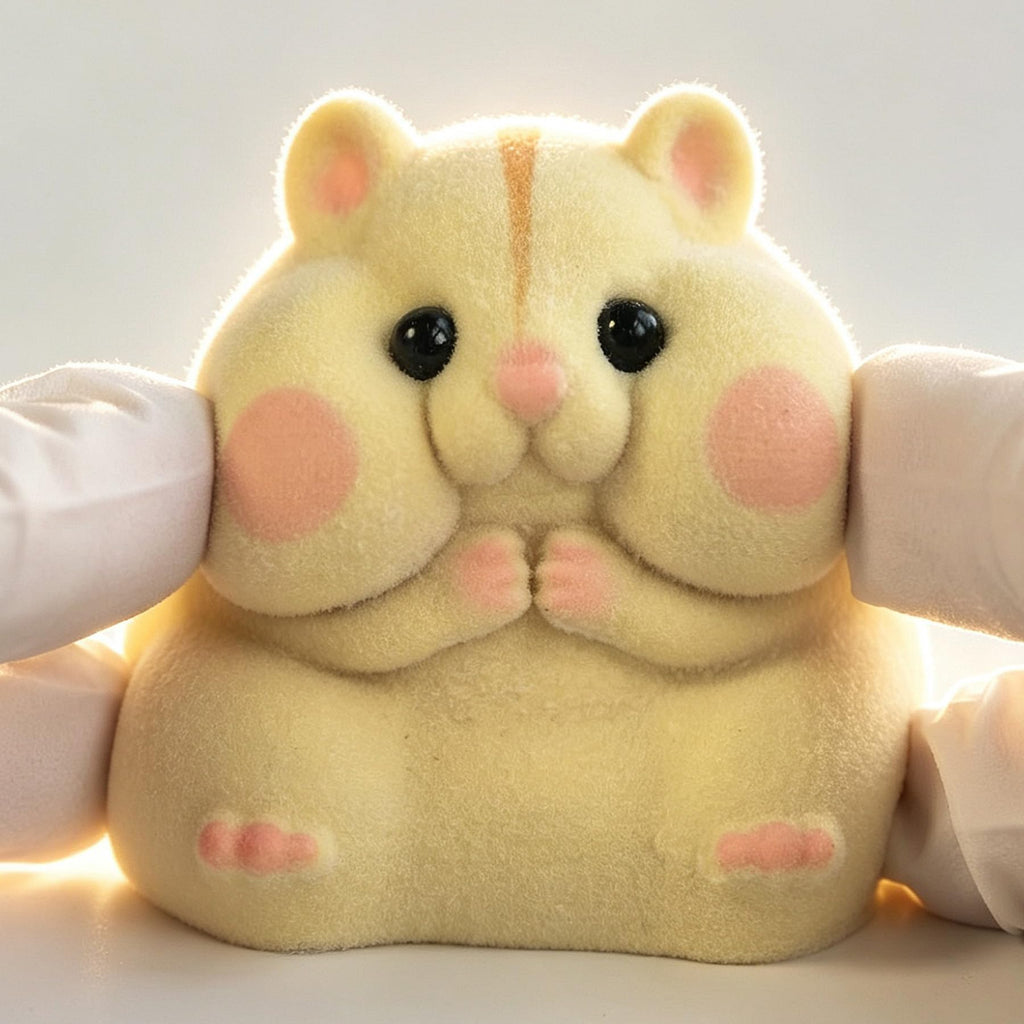 Handmade Taba Squishy Hamster Toy, Cute Squishy Stress Relief Fidget Toy