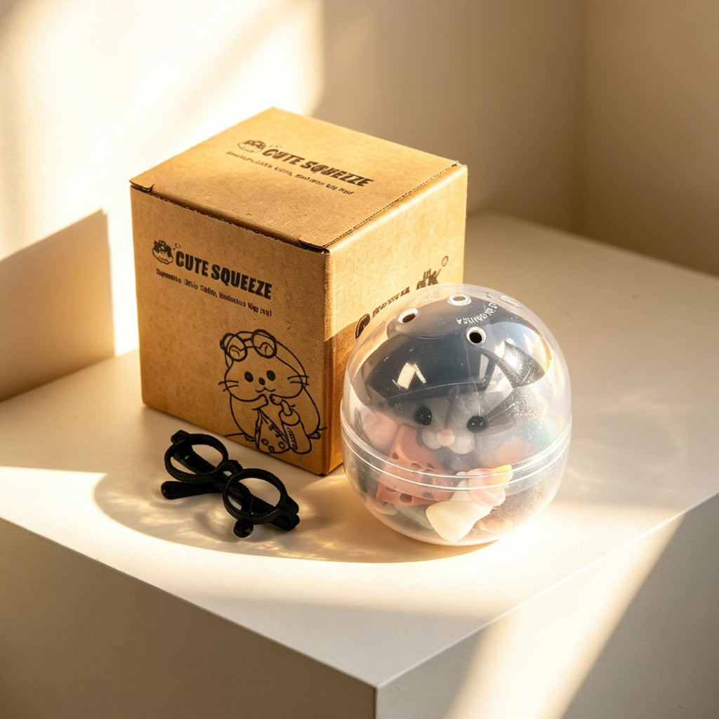 Handmade Taba Squishy Hamster Toy, Cute Squishy Stress Relief Fidget Toy