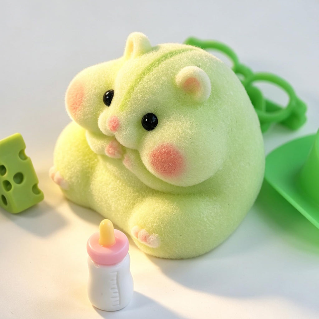Handmade Taba Squishy Hamster Toy, Cute Squishy Stress Relief Fidget Toy