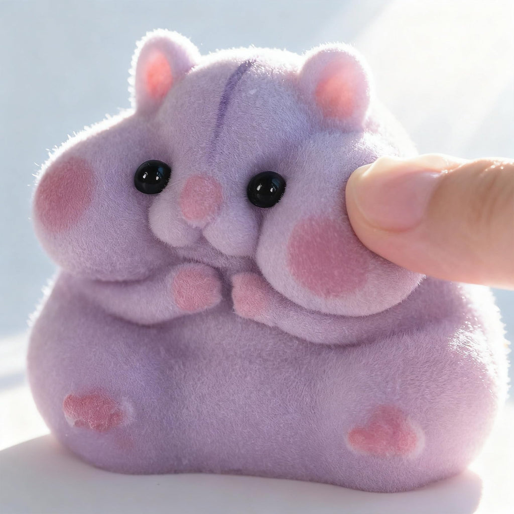 Handmade Taba Squishy Hamster Toy, Cute Squishy Stress Relief Fidget Toy