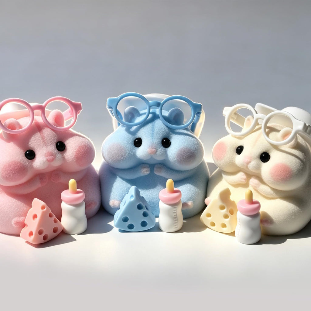 Handmade Taba Squishy Hamster Toy, Cute Squishy Stress Relief Fidget Toy