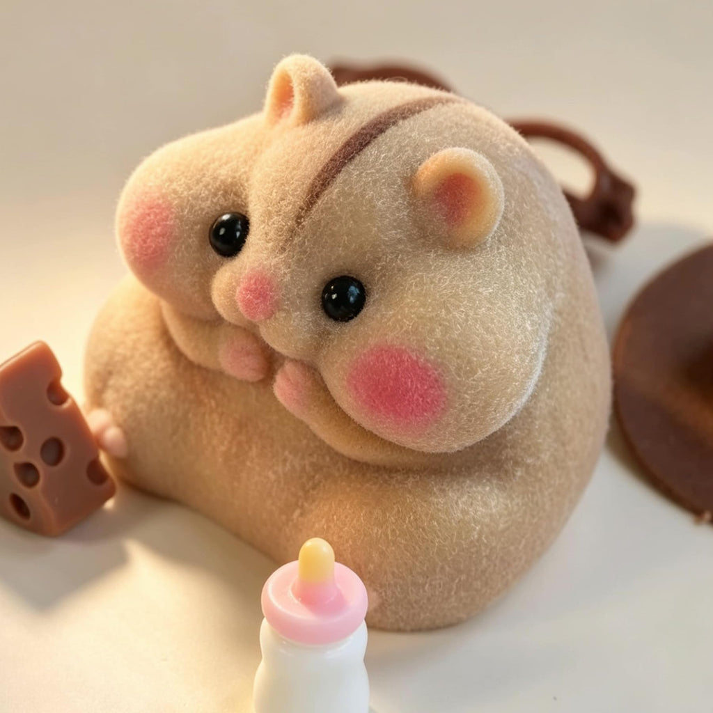 Handmade Taba Squishy Hamster Toy, Cute Squishy Stress Relief Fidget Toy