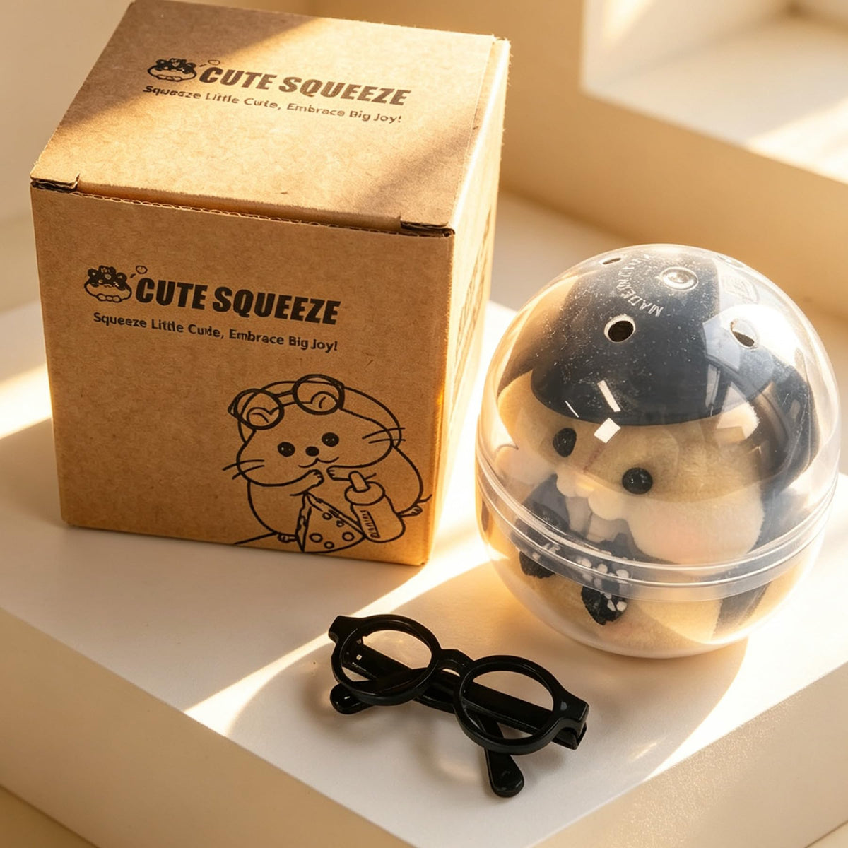 Handmade Taba Squishy Hamster Toy, Cute Squishy Stress Relief Fidget Toy