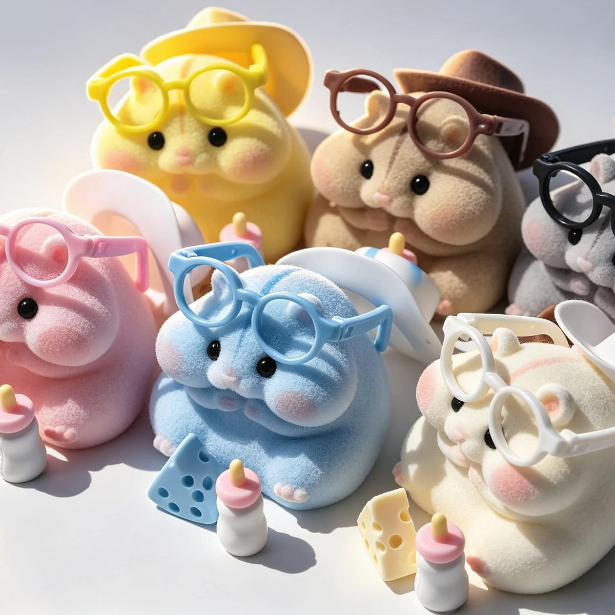 Handmade Taba Squishy Hamster Toy, Cute Squishy Stress Relief Fidget Toy