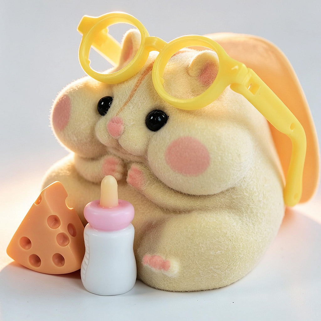 Handmade Taba Squishy Hamster Toy, Cute Squishy Stress Relief Fidget Toy