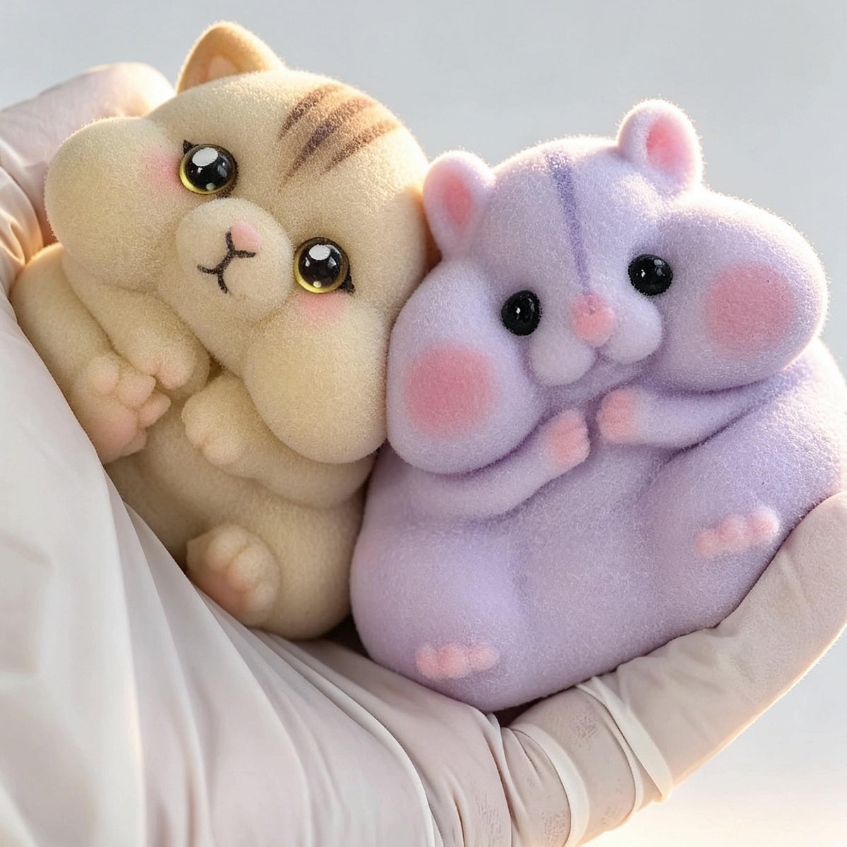 Handmade Taba Squishy Hamster Toy, Cute Squishy Stress Relief Fidget Toy
