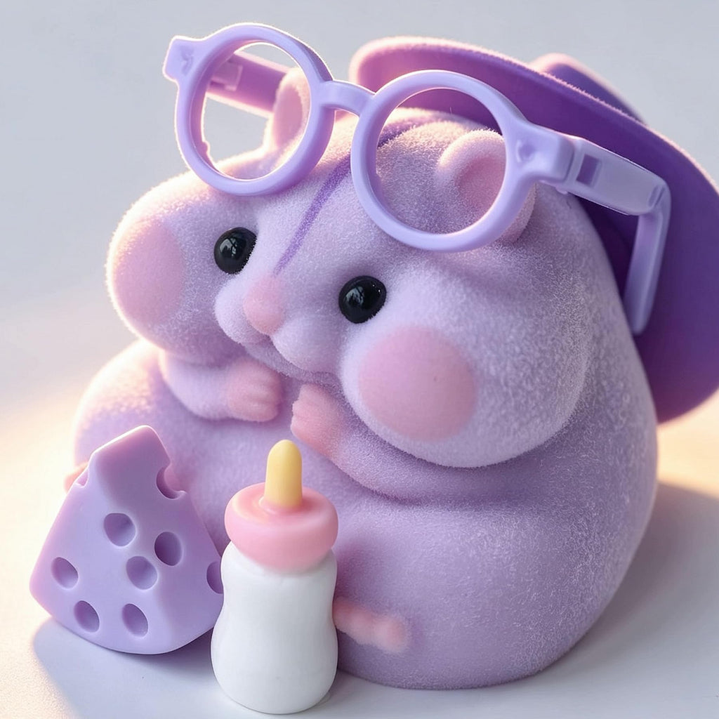 Handmade Taba Squishy Hamster Toy, Cute Squishy Stress Relief Fidget Toy