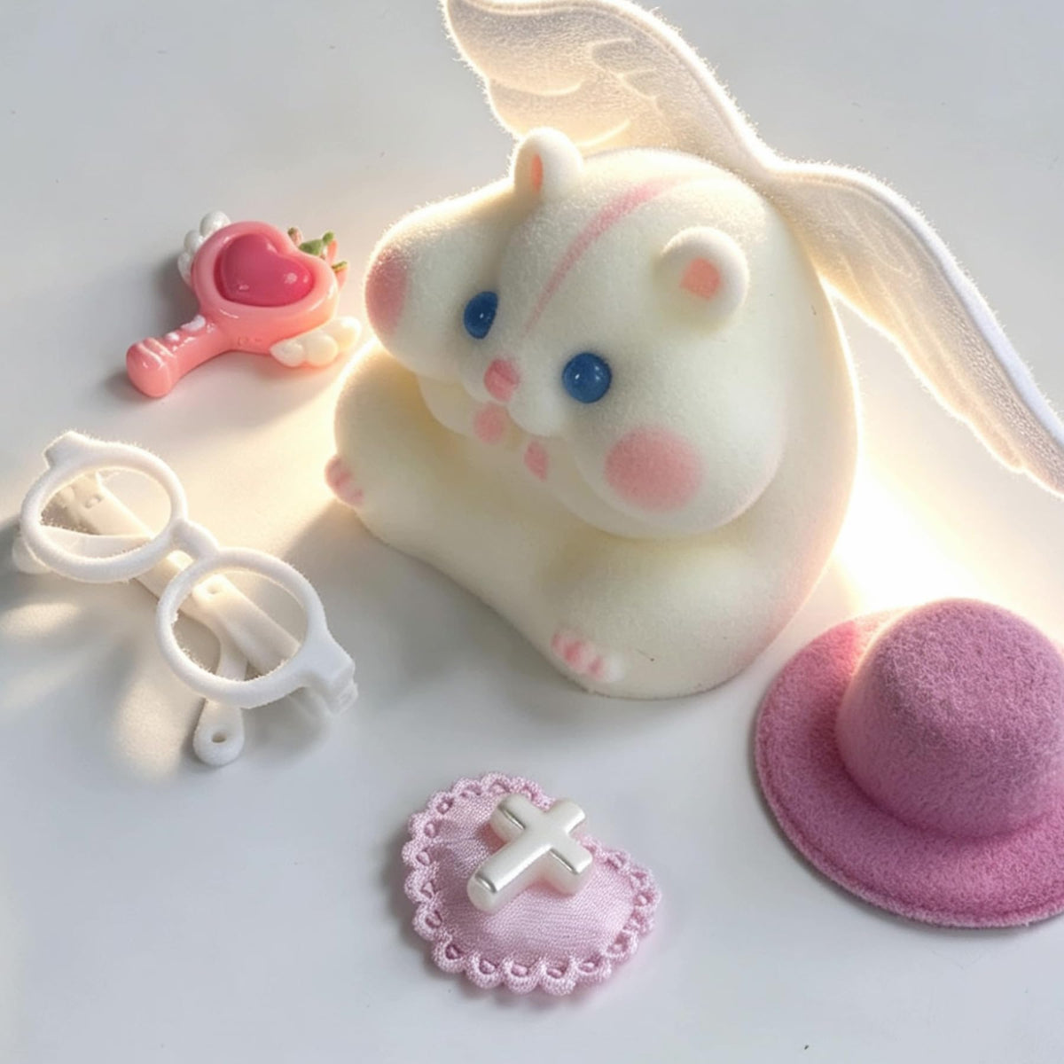Handmade Taba Squishy Hamster Toy, Cute Squishy Stress Relief Fidget Toy