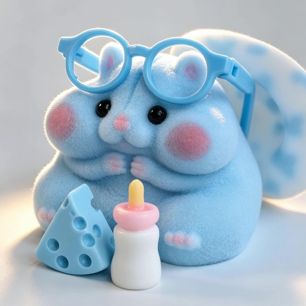 Handmade Taba Squishy Hamster Toy, Cute Squishy Stress Relief Fidget Toy