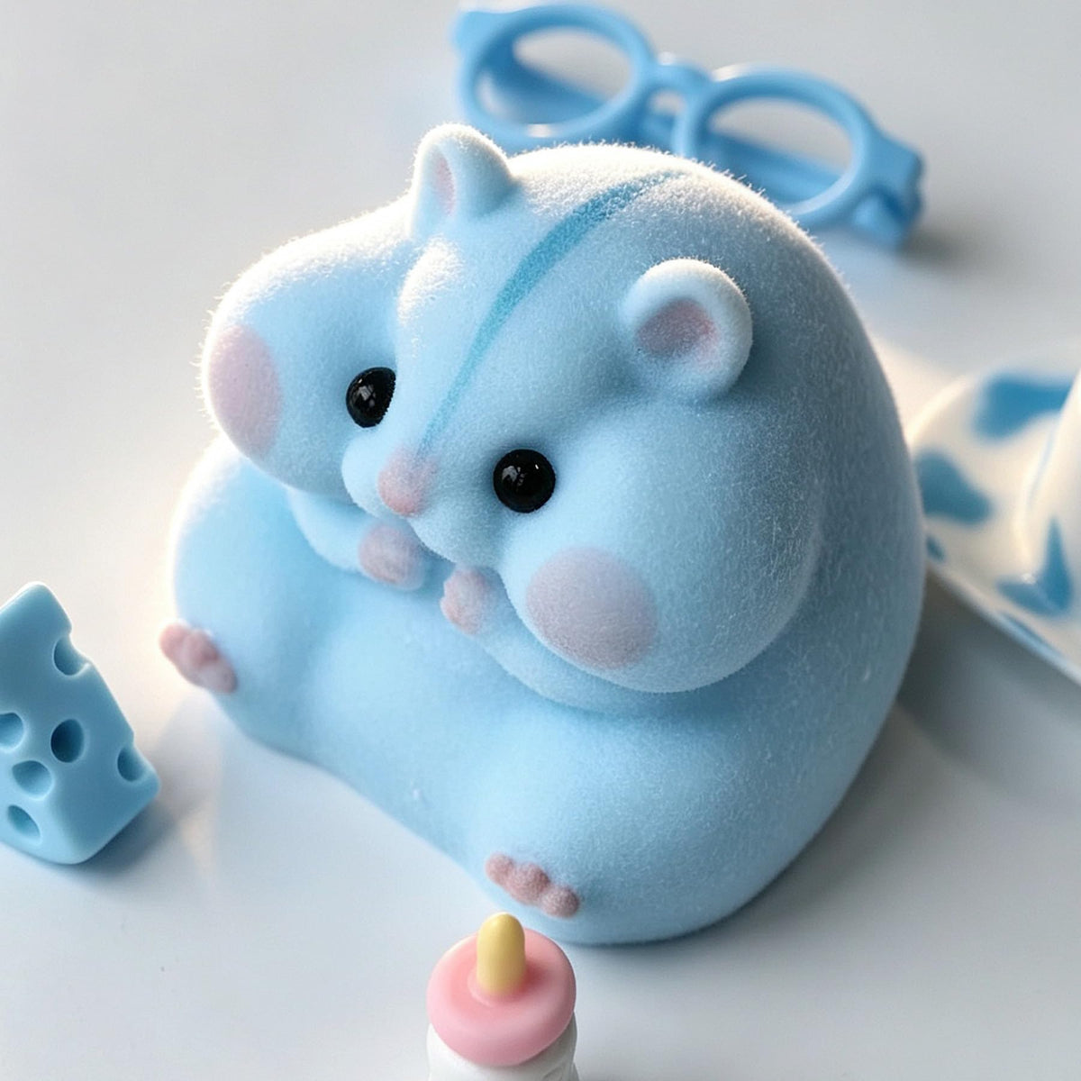 Handmade Taba Squishy Hamster Toy, Cute Squishy Stress Relief Fidget Toy