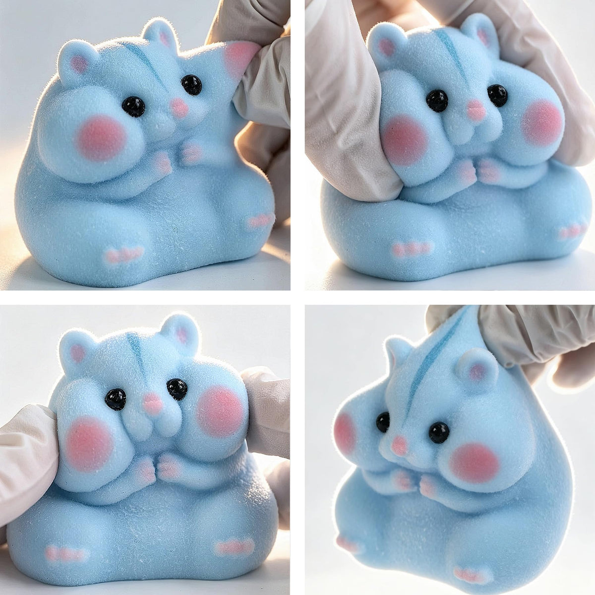Handmade Taba Squishy Hamster Toy, Cute Squishy Stress Relief Fidget Toy