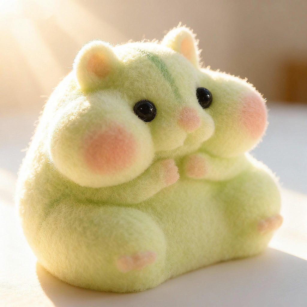 Handmade Taba Squishy Hamster Toy, Cute Squishy Stress Relief Fidget Toy