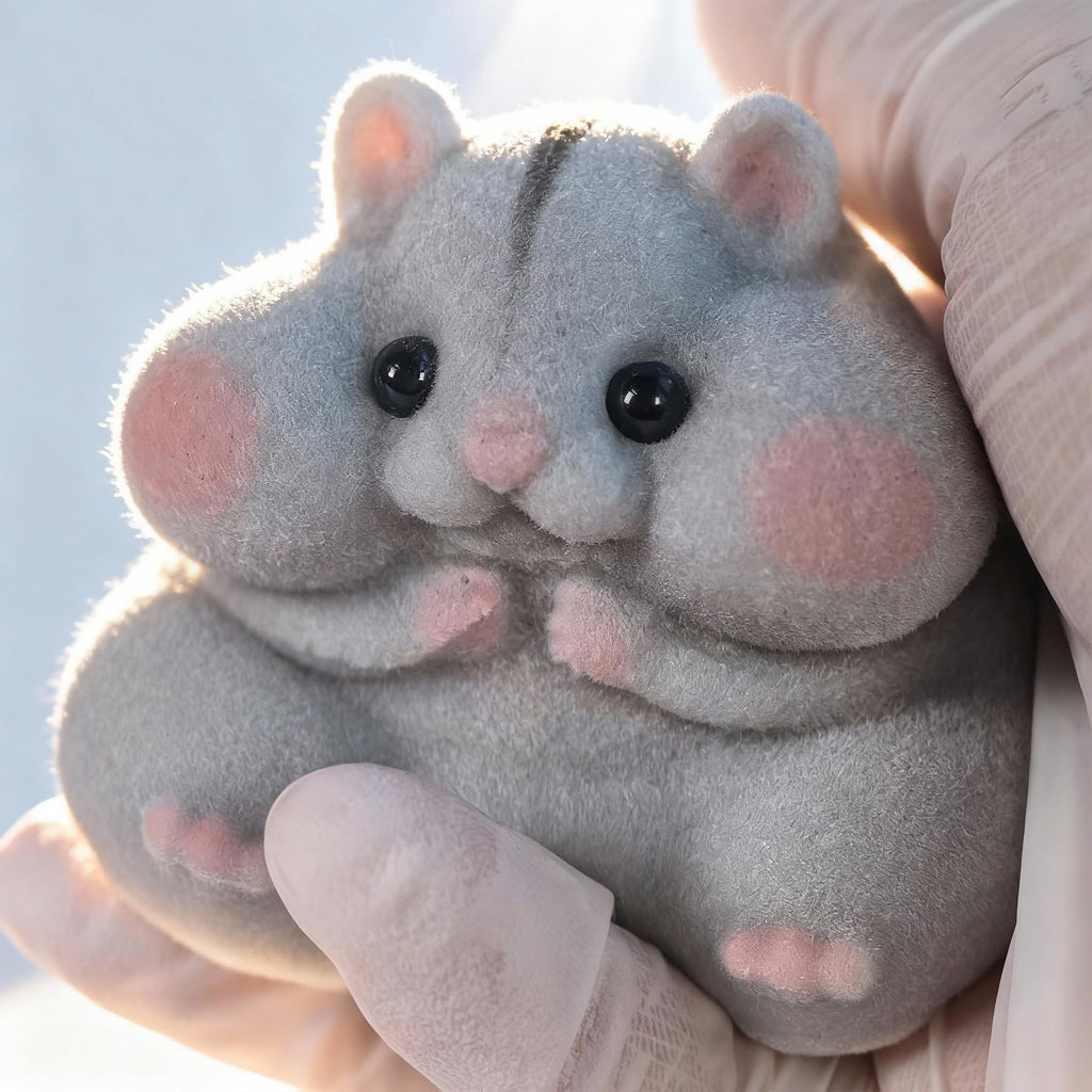 Handmade Taba Squishy Hamster Toy, Cute Squishy Stress Relief Fidget Toy