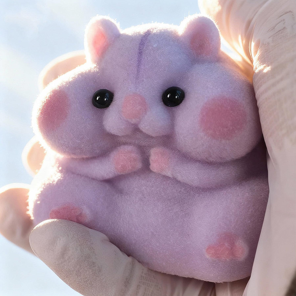 Handmade Taba Squishy Hamster Toy, Cute Squishy Stress Relief Fidget Toy
