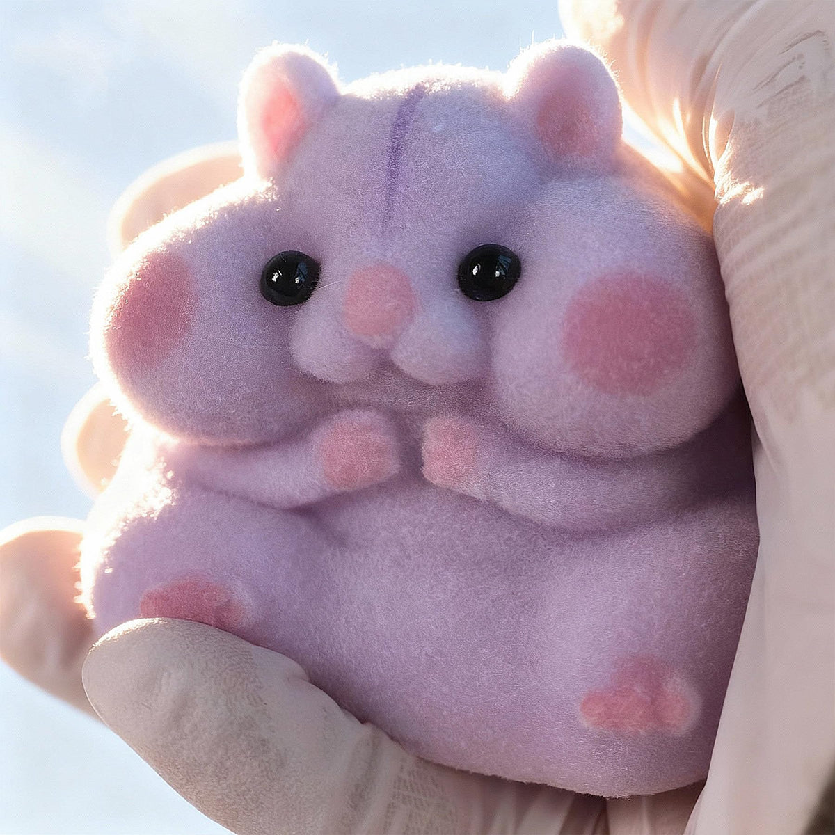 Handmade Taba Squishy Hamster Toy, Cute Squishy Stress Relief Fidget Toy